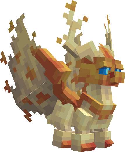 Bébé dragon de la fanaison